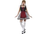 Smiffys - Costume Bavarese Da Donna "Flirty Frulein"" SM2146 (M) (Nero/Rosso Vino)"