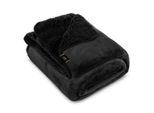 Eurofirany Coperta Soggiorno Coperta Divano Tedy Nero 150X200 Cm Nero