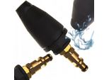 Rosfix Ugello Turbo Parkside Qc – Ugello Rotante Con Attacco Rapido | 150 Bar, 60°C | Ricambio Per Idropulitrici Parkside Phd 110 – 170