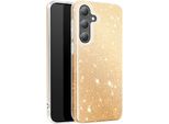 Avizar, Custodia In Silicone Scintillante Per Samsung S24 / S25 - Ultrasottile E Antiurto, Oro