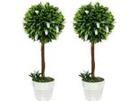 Set Di 2 Piante Artificiali Di Lavanda Grandi 60 Cm, Piante Artificiali In Vaso, Fiore Artificiale In Plastica Come Reale Per Soggiorno Camera Da Letto Ufficio Giardino Decorazione Moderna