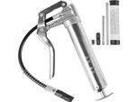 Pistola Ingrassatrice Vevor, 3500 Psi, Capacità 4 Oz / 120 Cc, Pistola Manuale Professionale A Leva, Con Tubo Flessibile Da 11,65 Pollici, 2 Raccordi Piatti Neri, 1 Ugello Rinforzato E 2 Tubi Metallici Rigidi