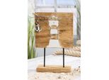 Gilde Standrelief, Rechteckig, "Leuchtturm"", Ankermotiv, Leuchtturmmotiv, Mangoholz, Naturfarben, , L. 5 Cm, B. 20 Cm, H. 33,5 Cm 51779"