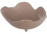 Casablanca Schale, Rund, "Helena"", Aluminium, Beige, Braun, , H. 10 Cm, D. 21 Cm 69229"