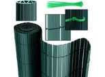 Clanmacy Pvc Privacy Screen Schermo Privacy Per Recinzione Balcone Verde 80X500Cm Stabile Forma A W