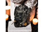 Eberin - Angelo Da Trincea Con Pietra Commemorativa E Portacandele - Simbolo Di Protezione E Di Ricordo - Detto Funebre: "Un Angelo Ti Protegga"""