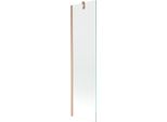 Mexen Next Paratia Per Vasca Da Bagno A 1 Anta 50 X 150 Cm, Trasparente, Rame Spazzolato - 895-050-000-00-00-65