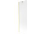 Mexen Next Paratia Per Vasca Da Bagno A 1 Anta 60 X 150 Cm, Smerigliato, Oro Spazzolato - 895-060-000-00-30-55
