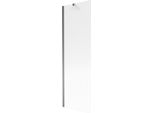 Mexen Next Schermo Per Vasca Da Bagno A 1 Anta 60 X 150 Cm, Strisce, Gun Metal - 895-060-000-00-09-95