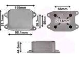 Van Wezel 58013703 Radiatore Dell'olio Motore Per Vw Golf Vii Hatchback (5G1, BQ1, BE1, BE2) Polo Hatchback (6R1, 6C1) Tiguan (5N) Passat Variant (3G5, CB5)
