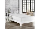 L'essentiel Linge De Maison, Alez Fitted Pol (80 X 200), Protezione Per Letto Singolo, Bianco, 80 % Poliestere / 20 % Cotone, 80 X 200 Cm