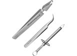 Set Professionale Di Pinzette Per Zecche In Acciaio Inossidabile (3 Pezzi) - Pinzette Per Zecche Precise