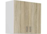 Colonna Sara - 2 Ante - Decoro Rovere Sonoma - L80Xp31Xh71,5 Cm - Polonia