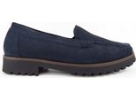 WaldläUfer H-Elisa Denver Mocassino Da Donna In Blu, Misura 4,5