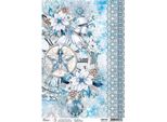Ciao Bella Motiv-Strohseide Eleganza Del Blu - Luce D'inverno, Din A4, Decoupage