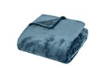 Atmosphera Interior Designer - Flanellplaid Coccolone äGäIsch Blau 180X230Cm