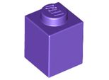 Lego® 1 Pezzo 3005 Mattoncini 1X1 Parte Basic 1 Viola Scuro