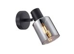 Faretto Diffusore In Vetro Nero Santia Italux SPL-65342-1-BK-SG