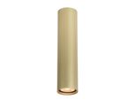 Spot A Soffitto Moderno Tubo A Righe Oro Rotondo 24 Cm Per Soggiorno Cucina 1Xgu10 10W Rilok Italux