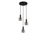 Italux Santia Lampadario Moderno Nero PND-65342-3A-BK+SG