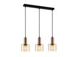 Lampadario Moderno In Rame Italux Santia PND-65342-3-BRO+AMB