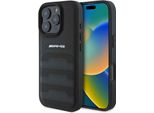 Amg Amhcp16Xgsebk Iphone 16 Pro Max 6,9 Czarny/Nero Custodia Rigida In Pelle Linee In Rilievo Logo Nero