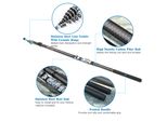 2.7M/3.6M/4.5M/5.4M/6.3M Canna Da Pesca Telescopica Canna Da Pesca In Fibra Di Carbonio