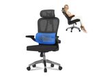 Sedia Da Ufficio Ergonomica Flexispot, Poggiatesta 2D, Supporto Lombare Adattivo, Schienale Regolabile, Tessuto A Rete Traspirante, Regolabile In Altezza, Nero