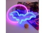 Segni Al Neon Di Halloween, Luce Al Neon Bat Led, Segno Di Luce Al Neon
