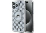 Karl Lagerfeld Klhmp15Lhmckmht Iphone 15Pro 6.1 Przezroczysty/Trasparente Iml Monogram Karl&Choupette Testa Magsafe