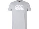 Maglietta Canterbury Grigio-Bianco - Camicia Con Logo Per Adulti - Xxl Large