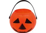 Secchiello Per Zucca Di Halloween, Accessorio Di Decorazione Per Feste, Faccia Di Zucca, Colore: Arancione