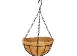 Gancio Strend Pro, Porta Vaso, Acciaio/Cocco, Sospeso, Con Catena E Gancio, 20 Cm