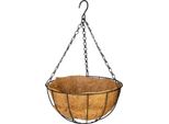 Gancio Strend Pro, Porta Vaso, Acciaio/Cocco, Sospeso, Con Catena E Gancio, 25 Cm