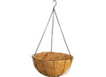 Gancio Strend Pro, Porta Vaso, Acciaio/Cocco, Sospeso, Con Catena E Gancio, 40 Cm