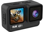4K 60FPS Action-Kamera 24MP WiFi-Sportkamera 170¡ã Weitwinkelobjektiv Dual-Screen Touch-Steuerung Anti-Shake 21M/69ft Gehaeuse Wasserdicht mit Montagezubehoer-Kit fuer Tauchen Surfen Skifahren Radfahren