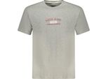 T-Shirt Da Uomo In Cotonelogico: Manica Corta, Grigia, Con Logo Stampato