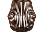 Gilde Windlicht, "Bologna"", Metall, Dunkelbraun, Ve 4, H. 22 Cm, D. 20 Cm 69889"