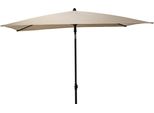 Ombrellone Rettangolare Da Giardino, 125 X 200 Cm, Beige
