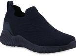 Van Hill Scarpe Sportive Da Donna Slip On Scarpe Sportive In Maglia Con Suola Profilata 841677, Colore: Blu Scuro, Taglia: 38