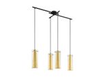 Lampada A Sospensione Pinto Gold 4 Luci Nero, Chiaro, Oro Eglo 97653