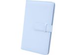 3 Pollici 108 Tasche Album Fotografico In Finto Cuoio Mini Per Carte Cinema Biglietti Da Visita Hortensia Blu