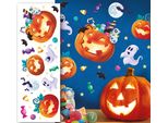Halloween Zucca Fantasmi Adesivo Murale Spaventosa Decorazione Festa Decorazione Murale Lanterna Zucca Per Halloween Decorazione Per Soggiorno Decalcomanie Murali Decorazione Interna Colore: Multicolore