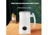 Montalatte 4 In 1 Schiumatore Caldo/Freddo 400W Acciaio Inox Interno Antiaderente 11.84Oz/350Ml Montalatte Elettrico Automatico E Vapore Per Caffè Latte Caldo