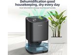 Deumidificatore Per Casa 34 Oz Serbatoio D'acqua Deumidificatori Portatili Di Piccole Dimensioni Per Camera Da Letto, Bagno E Cantina Silenziosi Con Spegnimento Automatico 7 Colori Rgb Led Light