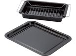 Judge Essentials Set Di 2 Teglie Da Forno, Acciaio Al Carbonio, Nero