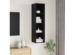 Maison Exclusive - Mobile Tv Nero Effetto Rovere 37 X 37 X 142,5 Cm