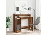 Maison Exclusive - Scrivania Con Scaffale Legno Antico 97 X 45 X 90 Cm Materiale Ligneo