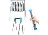 Wäscheständer - mit Stange - Klappbarer Wäscheständer - Extra großer Wäscheständer - Extra stabil und leicht - Geeignet für Reisen - Faltbarer Wäscheständer - Mini - 135*90*73cm - Stehender Wäscheständer - Wäscheturm - Wäscheständer -