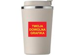 Tazza Termica Premium Con Impronta Grafica Personalizzata Beige KT_176